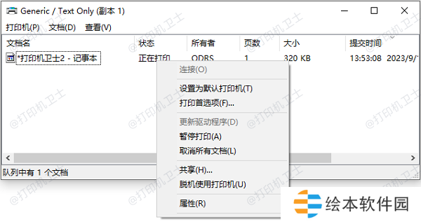 检查打印机状态和设置